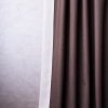 Комплект светонепроницаемых штор димаут, полиэстер, коричневый, 250 см - фото 3