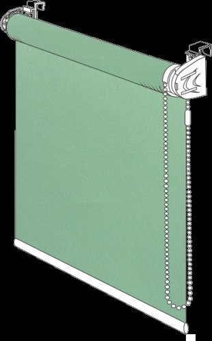 Миниролло Лайт, полиэстер, 170 см, зеленый - фото 1