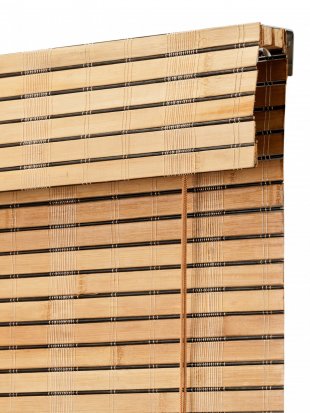 Римские шторы из бамбука, бамбук, коричневый - фото 1